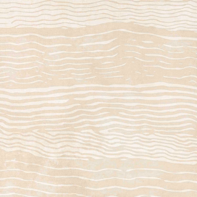 Warm sand-beige sisal wallpaper with layered off-white horizontal wave lines