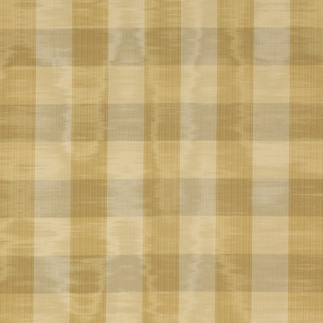 Warm sand and pale beige checked fabric with a soft woven texture