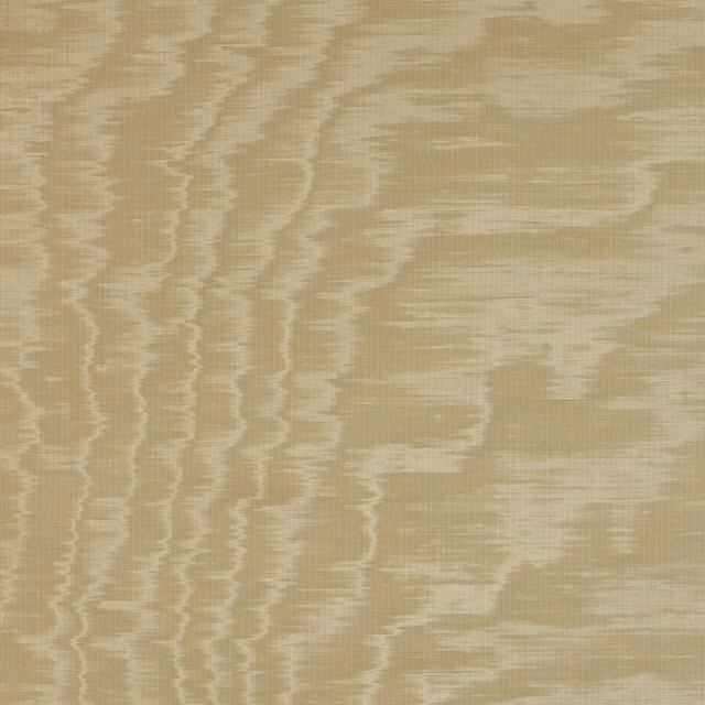 Warm camel-beige plain fabric swatch with subtle lustrous streaking