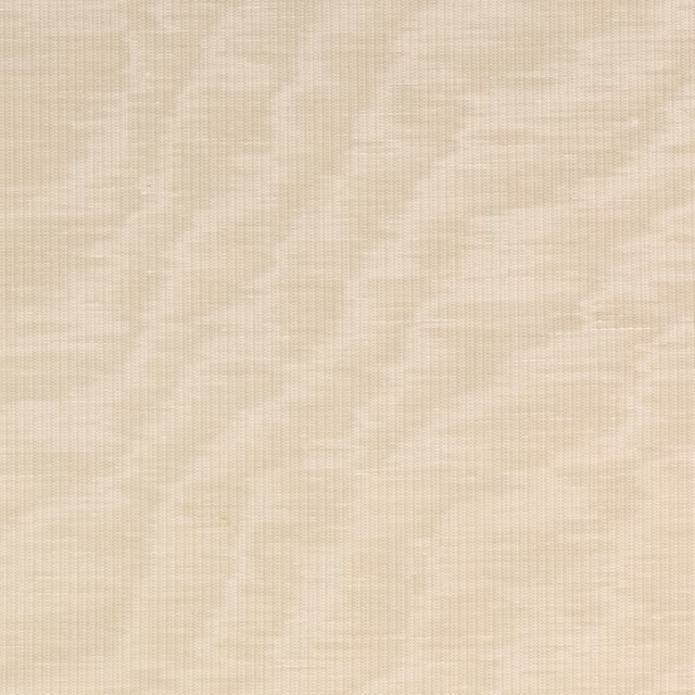 Warm cream woven fabric swatch with subtle vertical striations and soft tonal texture