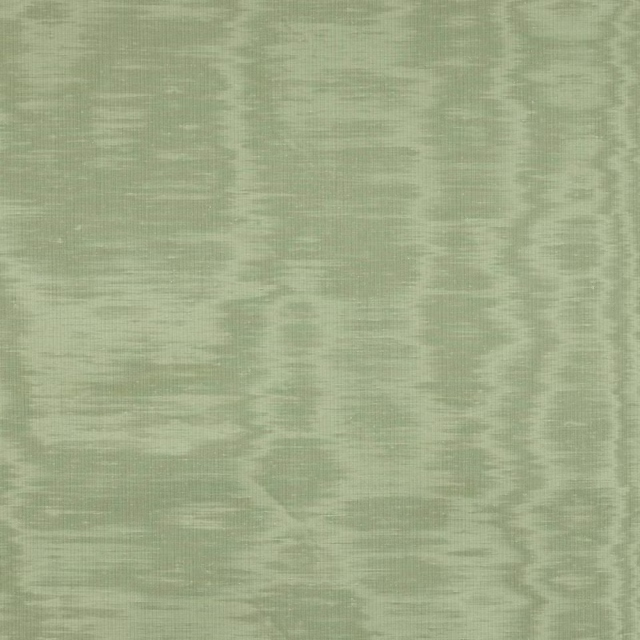 Soft sage green plain fabric with a subtle slubbed sheen and horizontal texture