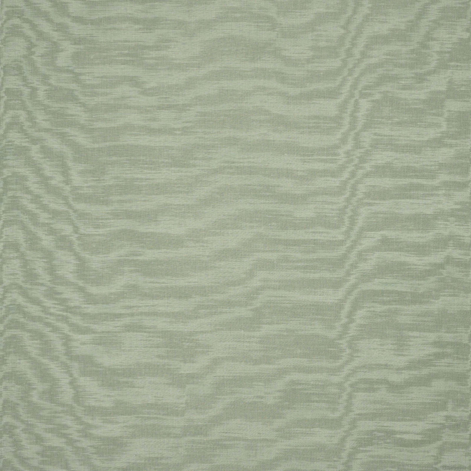 Soft sage green plain fabric swatch with subtle horizontal slub and sheen