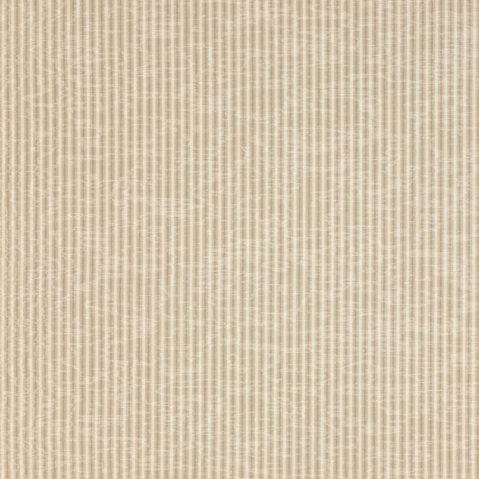 Close-up of soft beige vertical stripe fabric with a fine woven texture