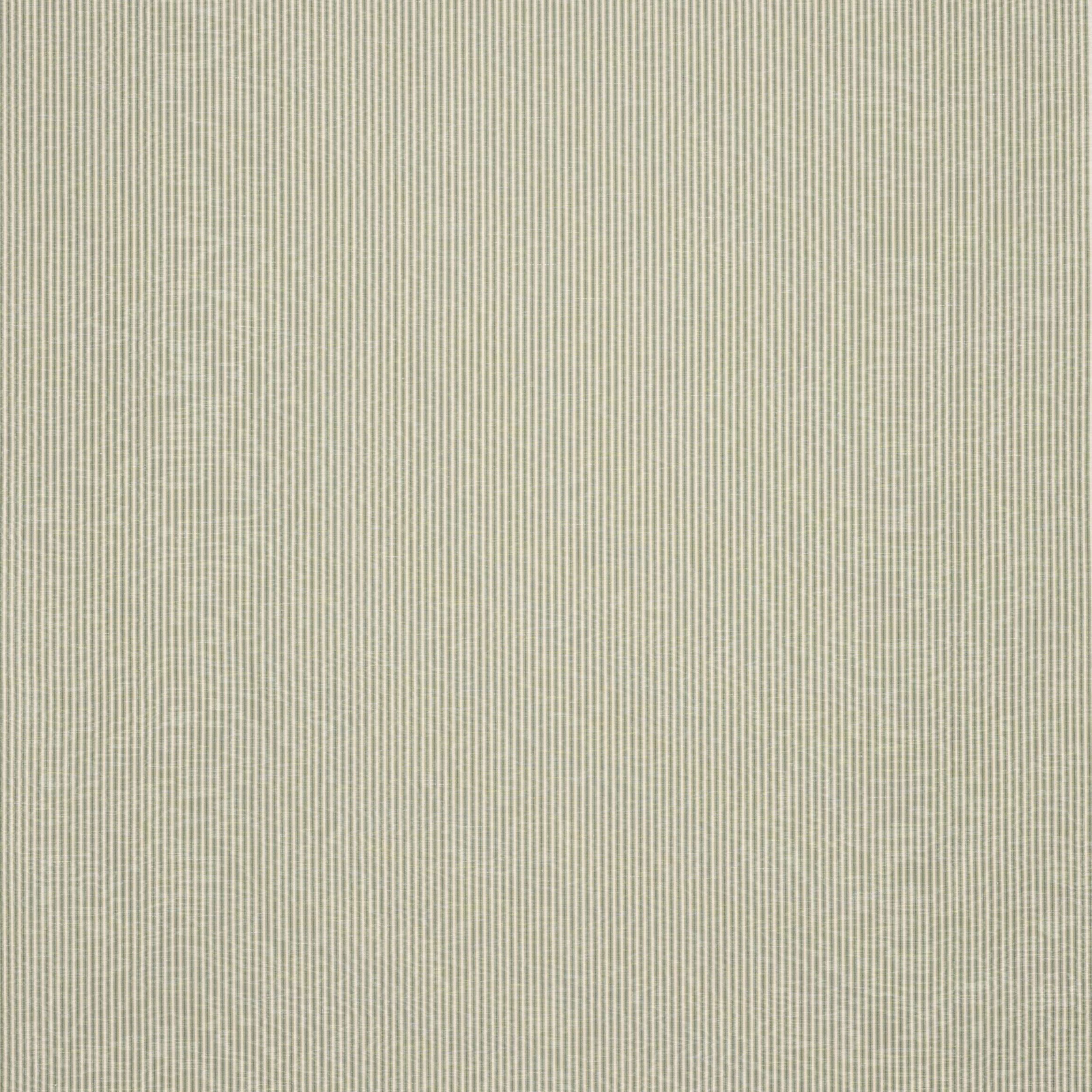 Fine sage green vertical stripe fabric with a soft textured weave