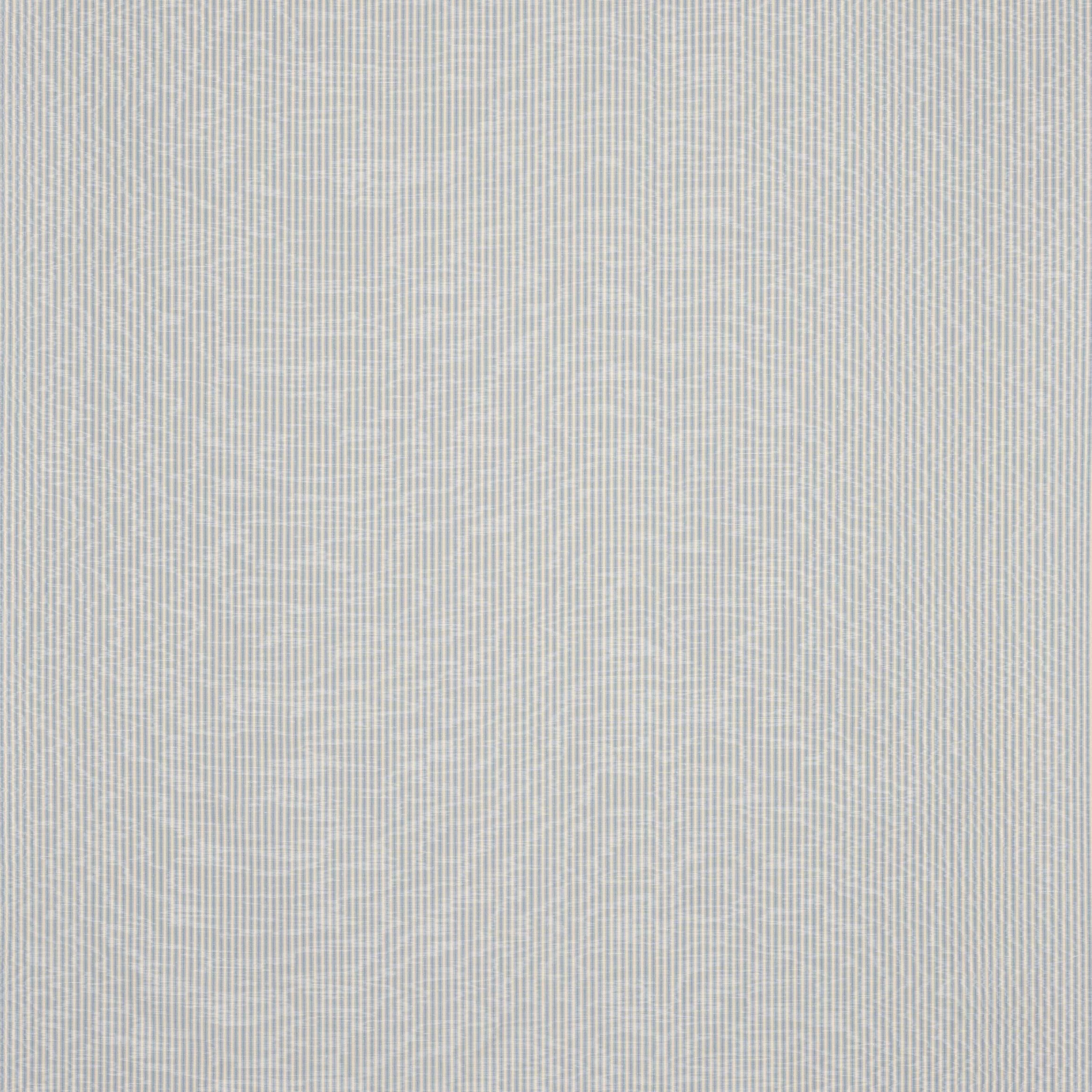 Fine pale blue vertical stripe fabric on a soft neutral ground