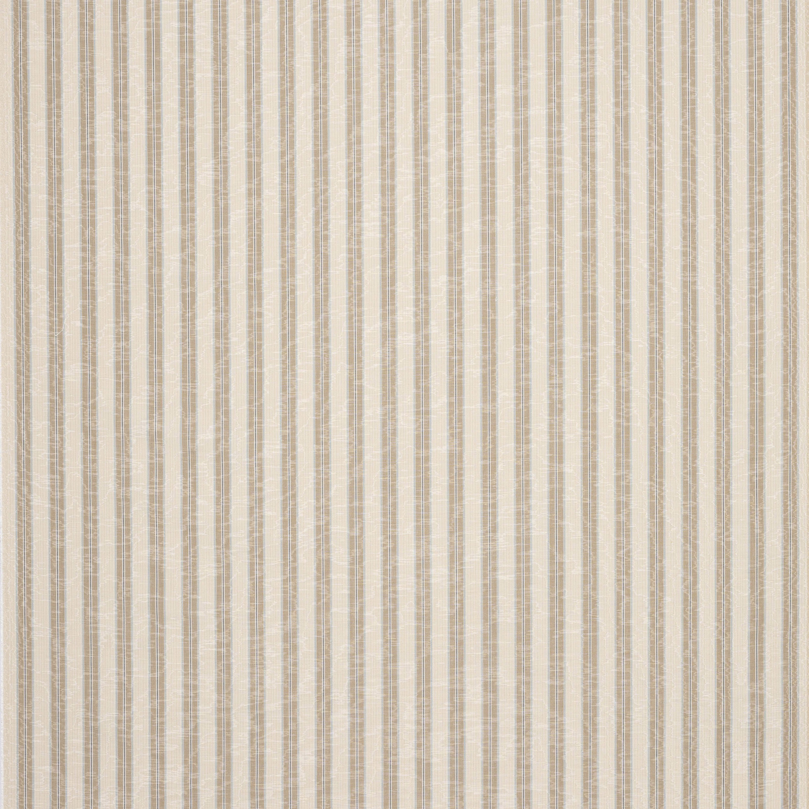 Vertical beige and cream stripe fabric with a fine woven texture