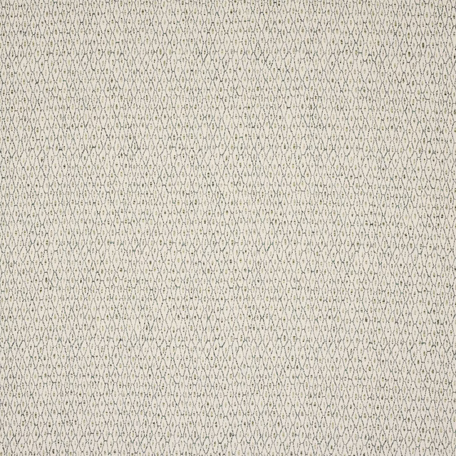 Pale woven fabric with small aqua-green diamond lattice pattern