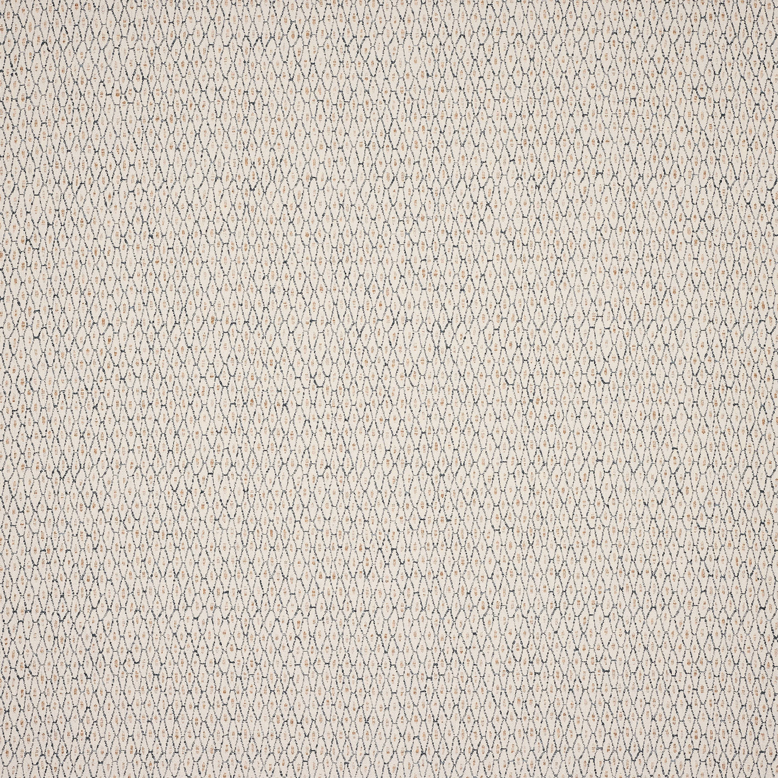Cream fabric swatch with small diamond weave and subtle blue flecks