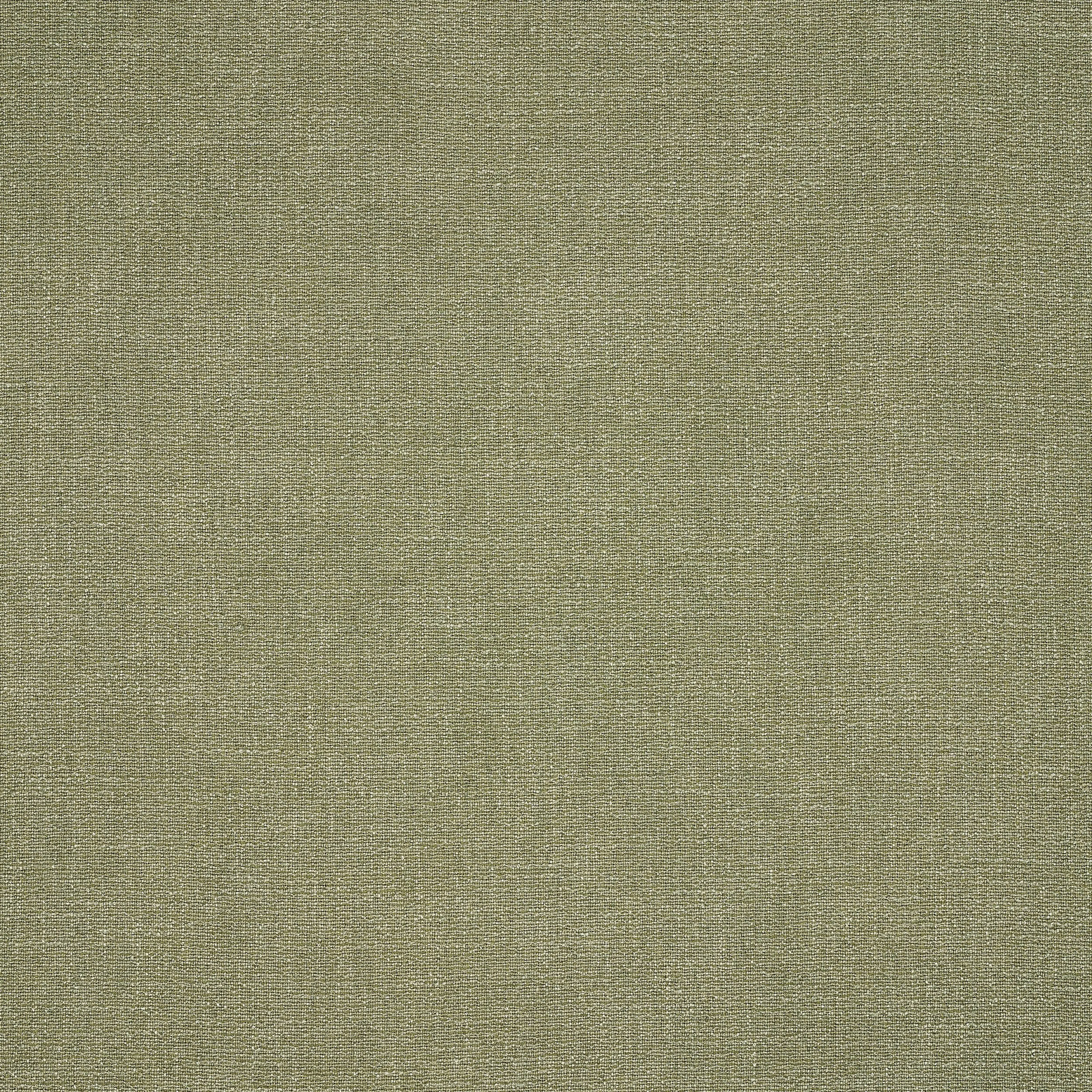 Close-up of a soft almond-green plain woven fabric with a fine texture