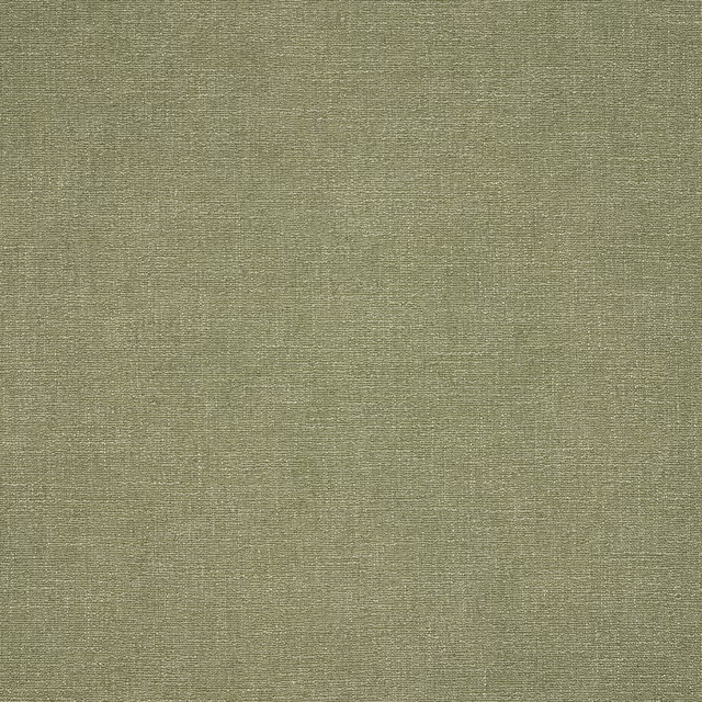 Close-up of a soft almond-green plain woven fabric with a fine texture