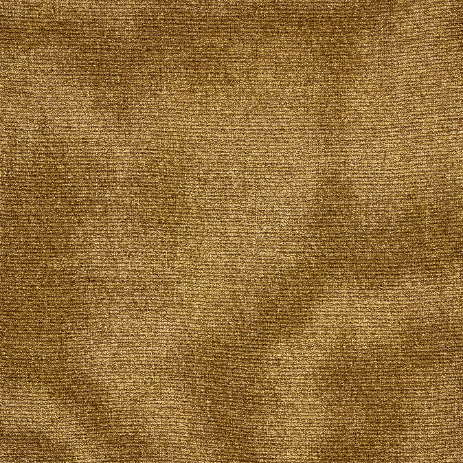 Close-up of warm curry-gold plain weave fabric with a subtle sheen