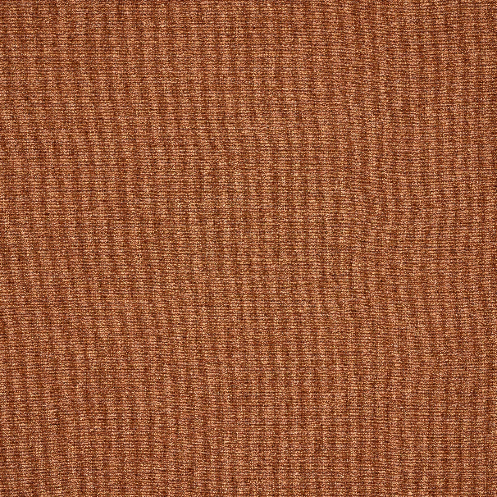 Warm terracotta plain woven fabric with a fine textured surface