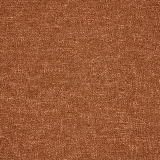 Warm terracotta plain woven fabric with a fine textured surface