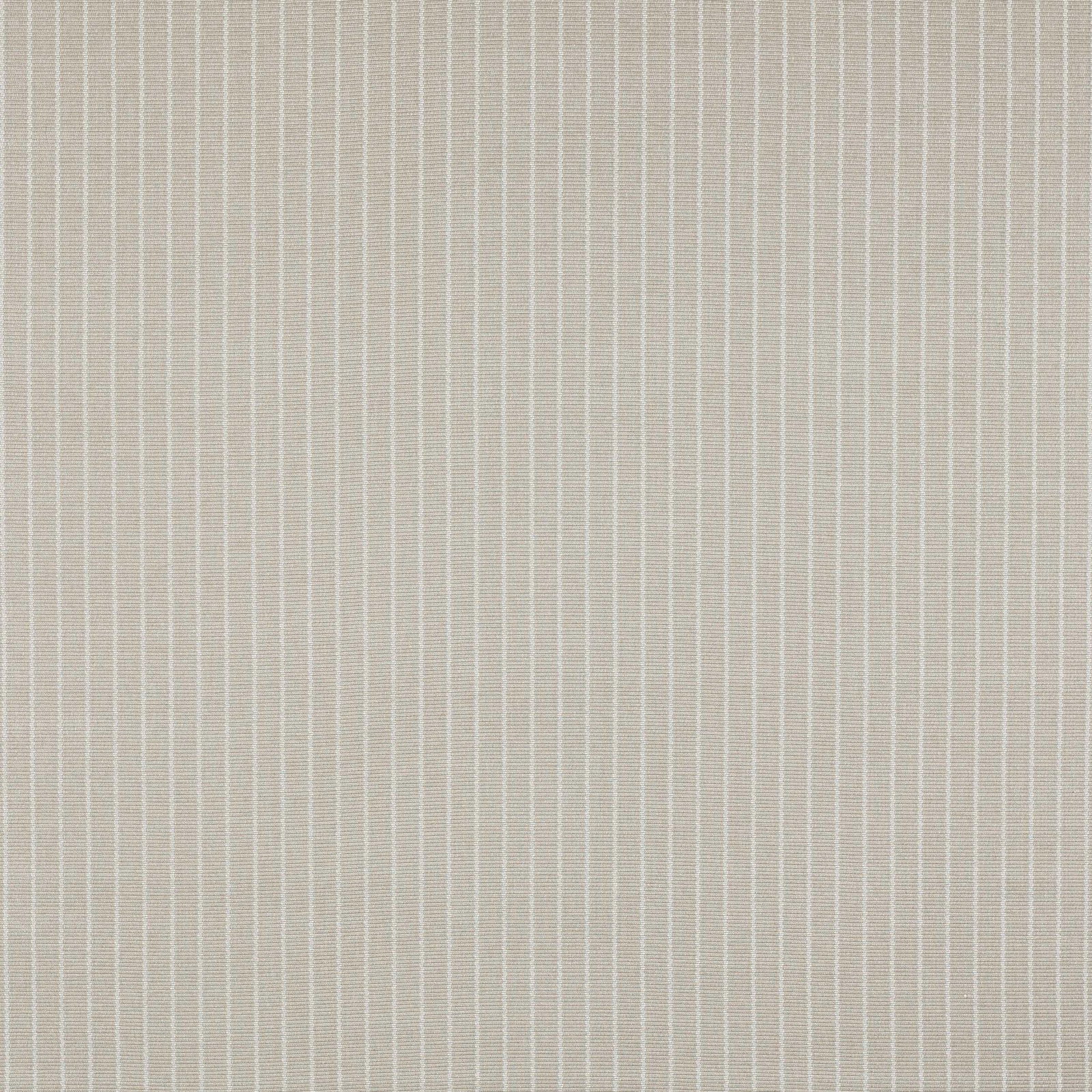 Close-up of Benson Gull fabric showing fine vertical beige stripes on a soft woven ground.