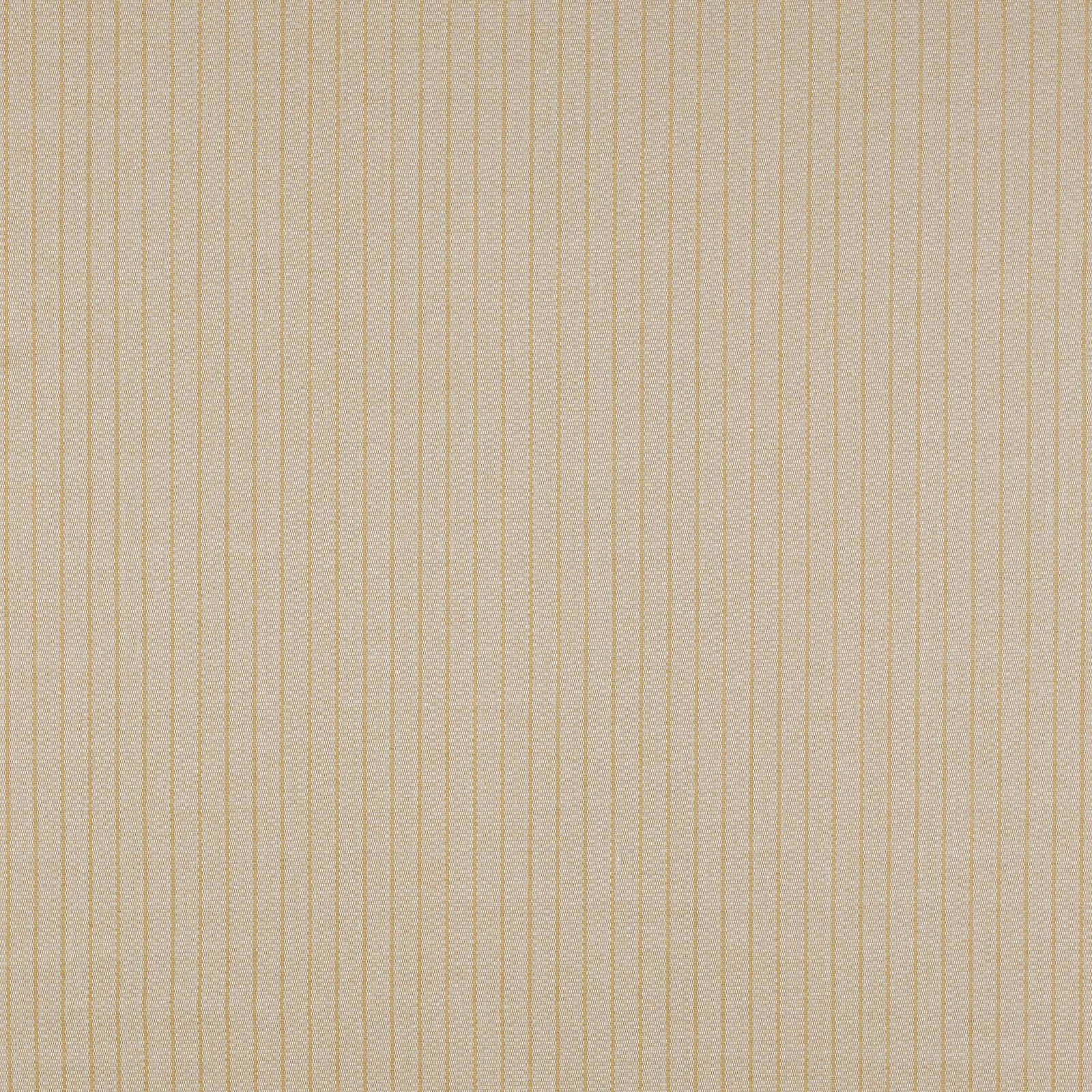 Pale cream fabric swatch with fine warm sand vertical stripes