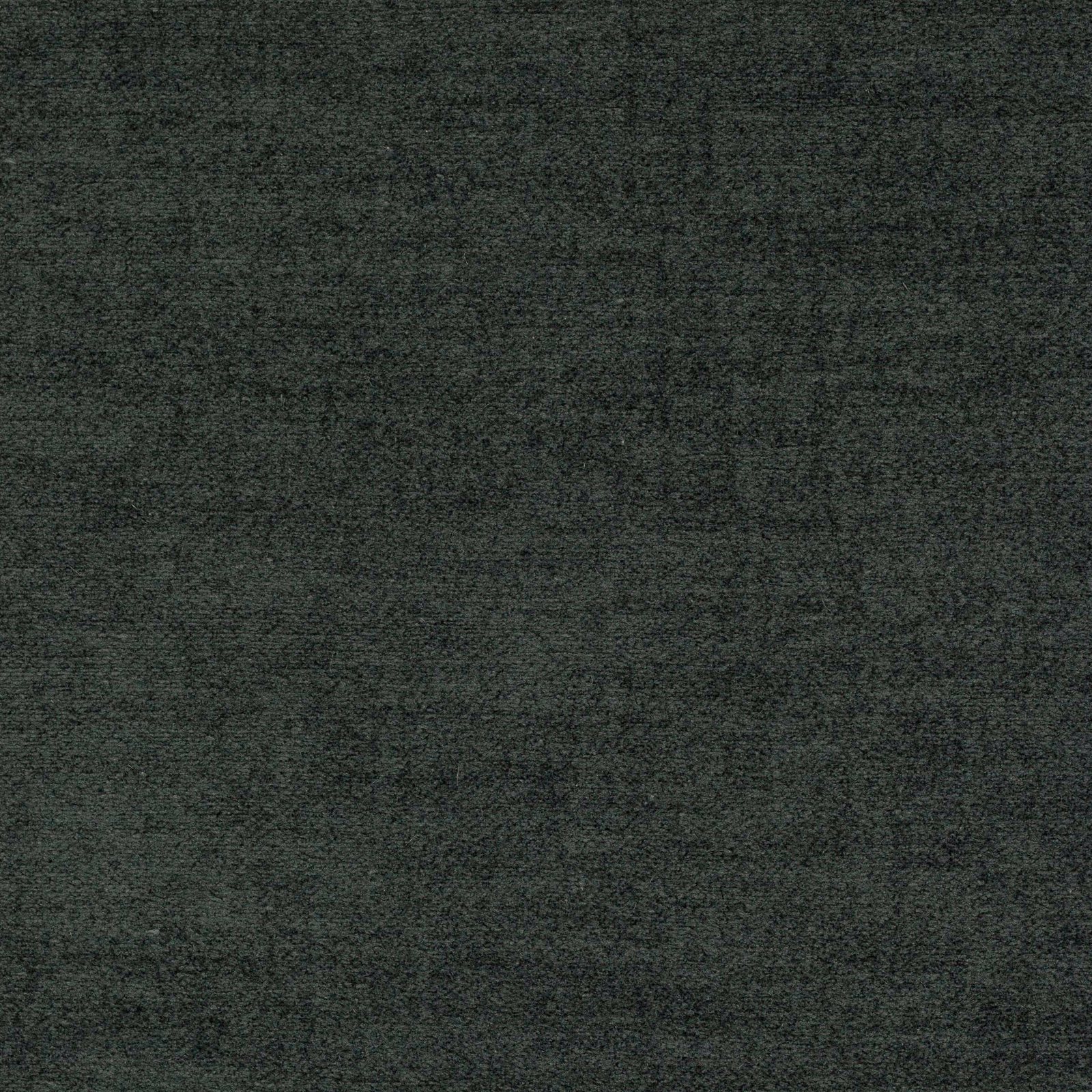 Dark moss-olive plain weave fabric with a fine, softly mottled texture
