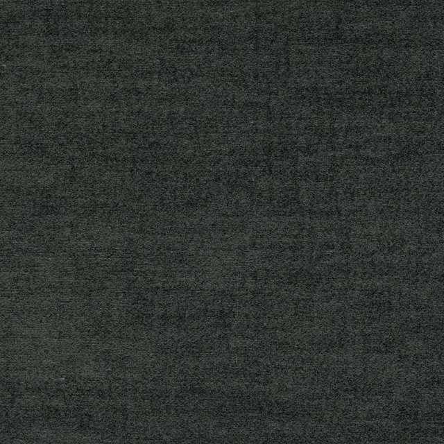 Dark moss-olive plain weave fabric with a fine, softly mottled texture
