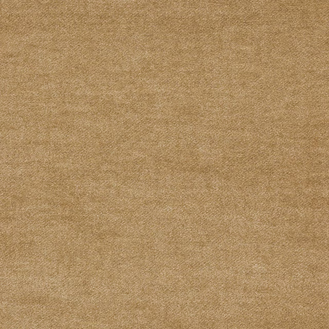 Close-up of warm sand beige woven plain fabric with fine textured surface