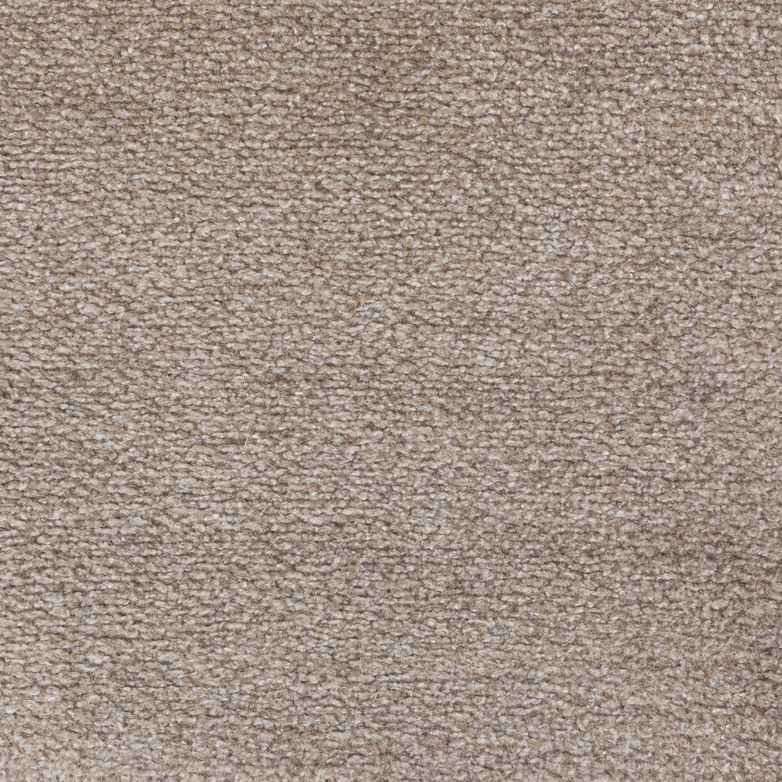 Close-up of soft taupe woven fabric with a fine nubby texture