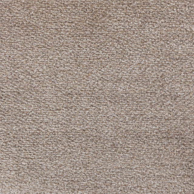 Close-up of soft taupe woven fabric with a fine nubby texture