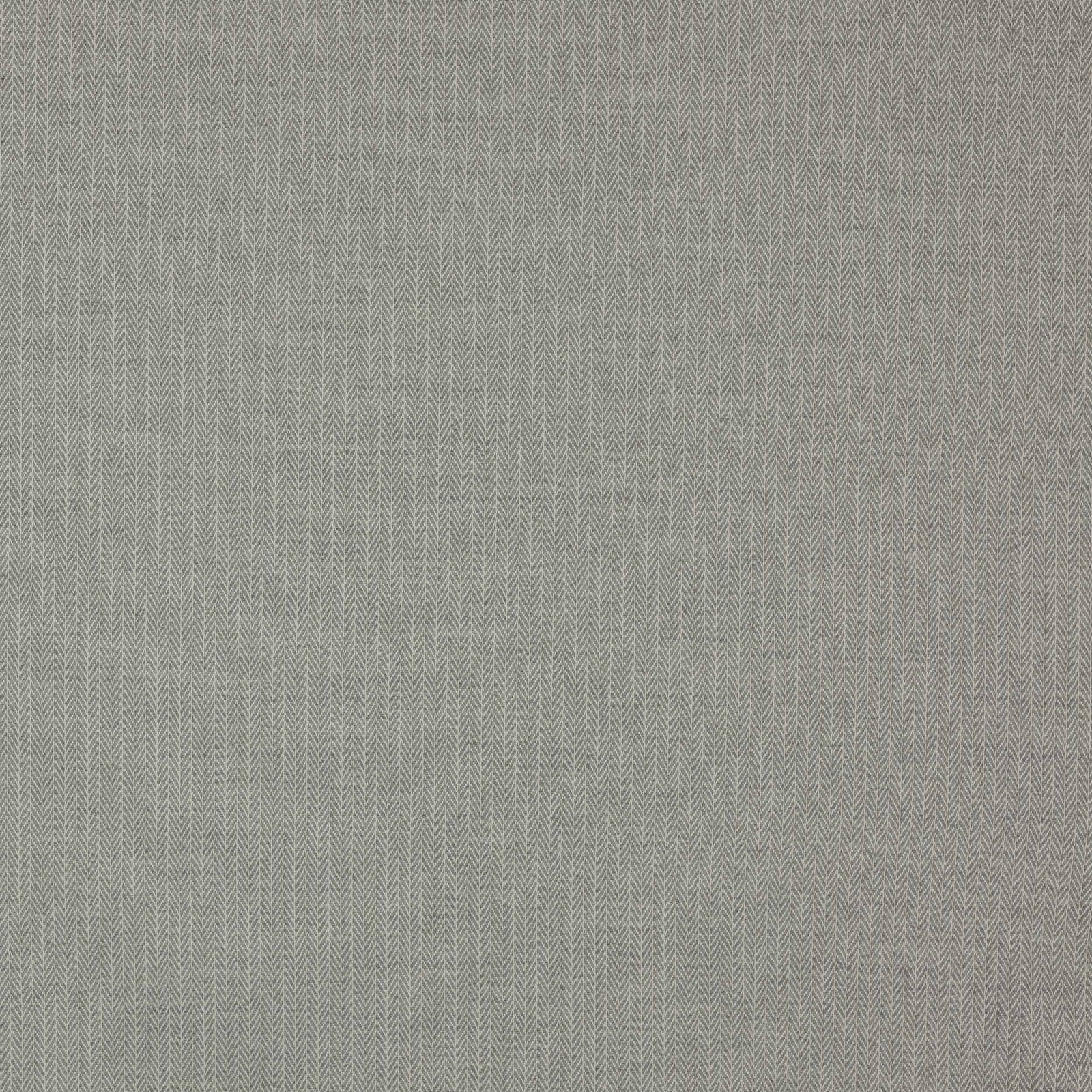 Pale smoke-grey herringbone woven fabric with a fine textured surface