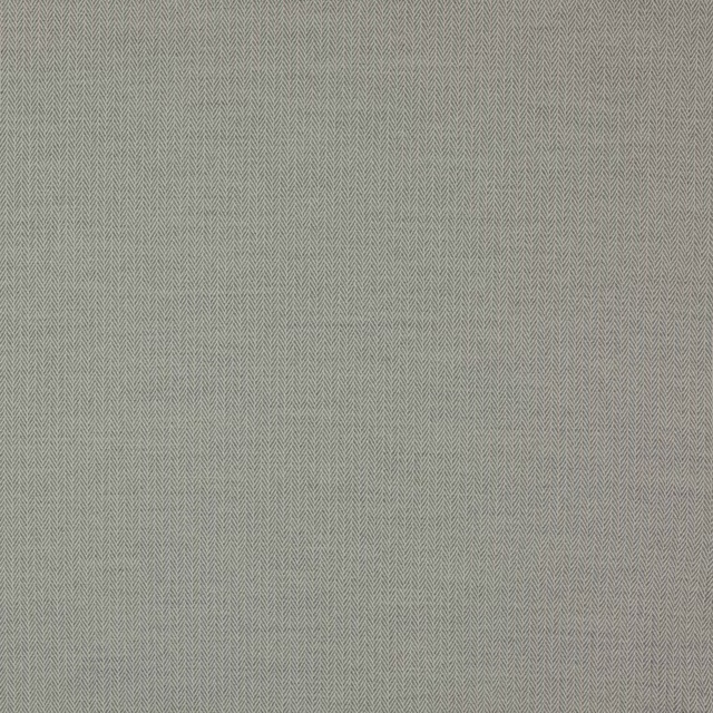 Pale smoke-grey herringbone woven fabric with a fine textured surface