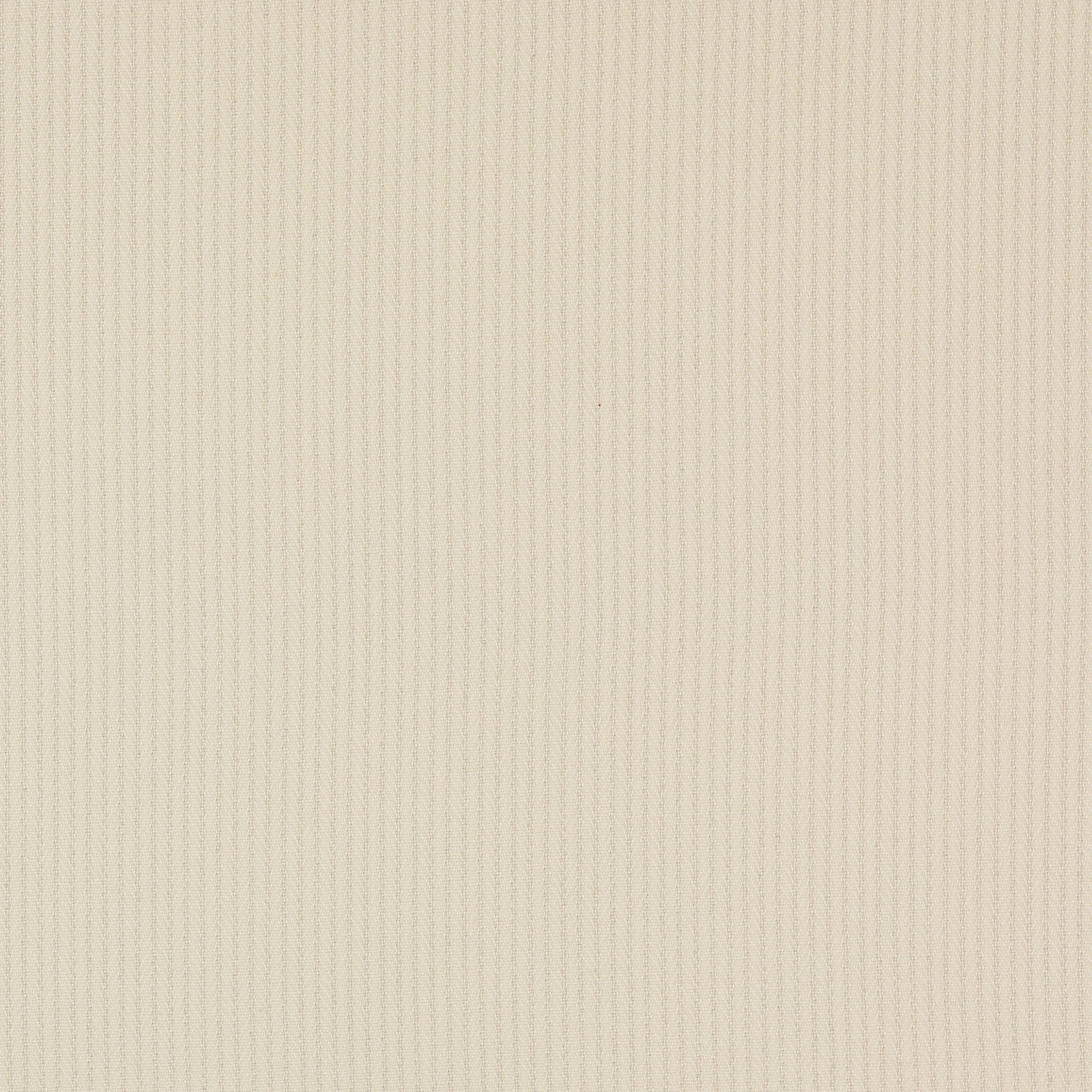 Close-up of soft ivory woven fabric with fine vertical pinstripe texture