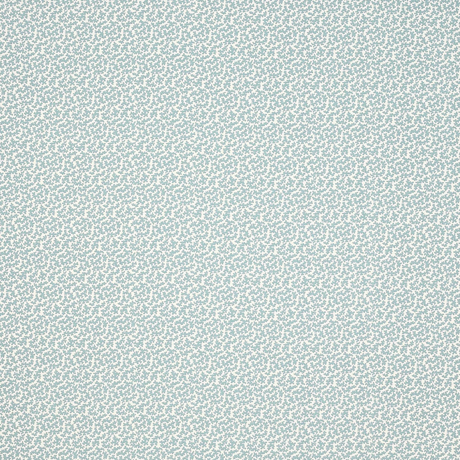 Pale aqua small-scale damask pattern on a light linen ground
