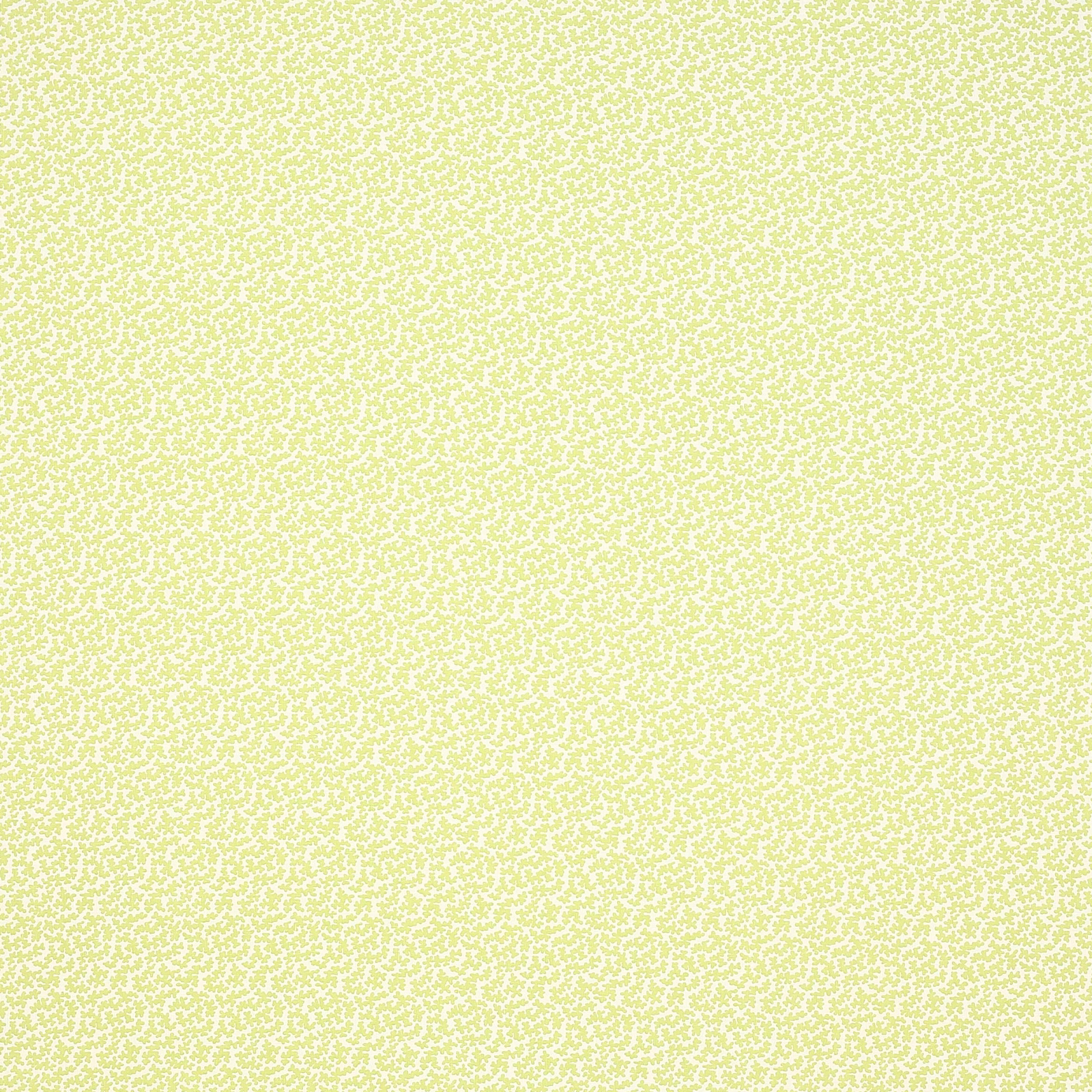 Pale yellow linen swatch with tiny allover leaf motif and fine speckled texture