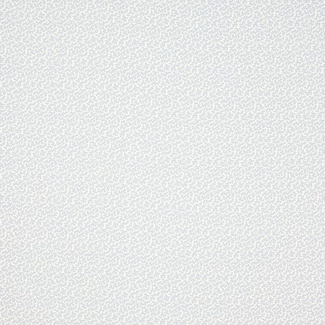 Pale linen fabric with a small blue-grey trailing floral print