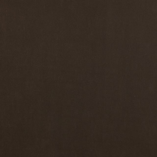 Dark chocolate brown plain woven fabric with a soft matte texture
