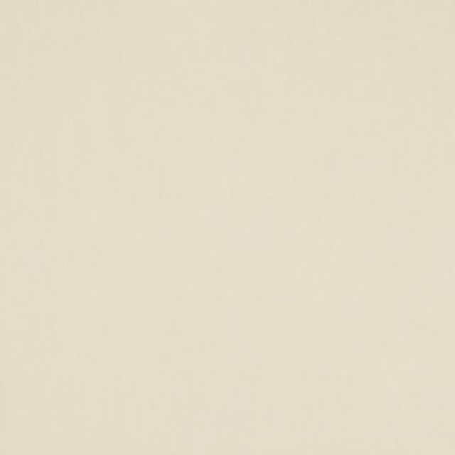 Pale warm cream plain fabric swatch with a smooth, matte finish