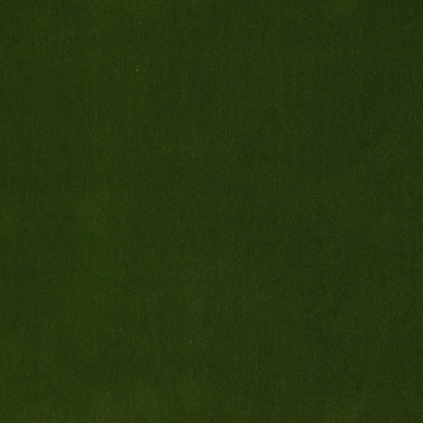 Close-up of deep moss green plain fabric with a soft, matte surface