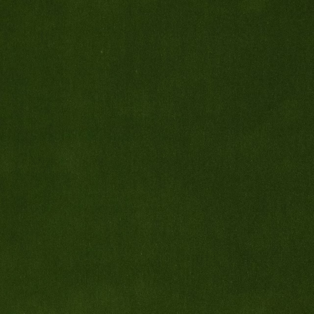 Close-up of deep moss green plain fabric with a soft, matte surface