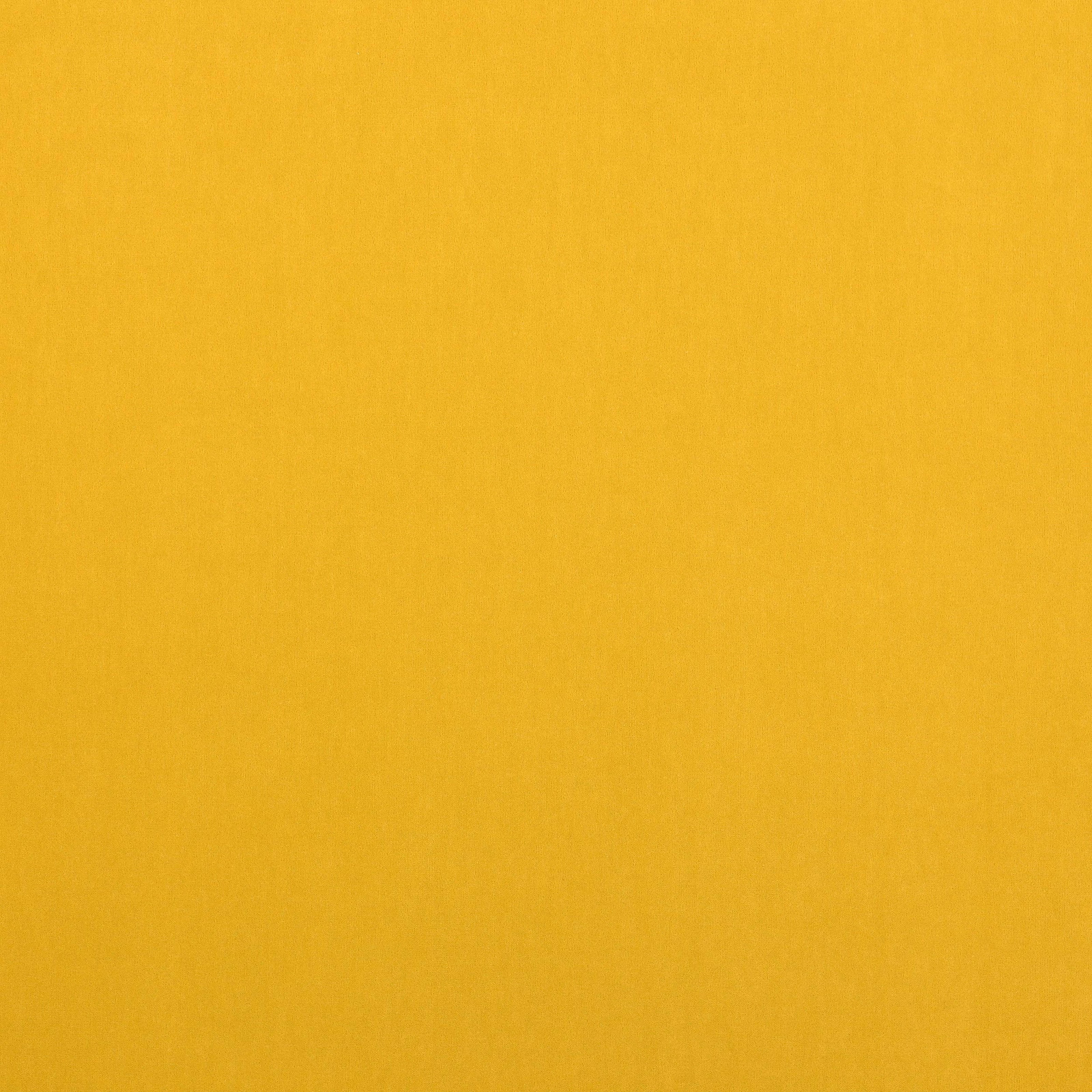 Solid rich golden yellow fabric swatch with a smooth plain weave