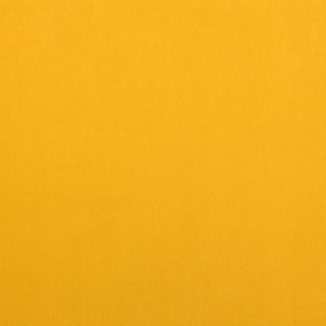 Solid rich golden yellow fabric swatch with a smooth plain weave