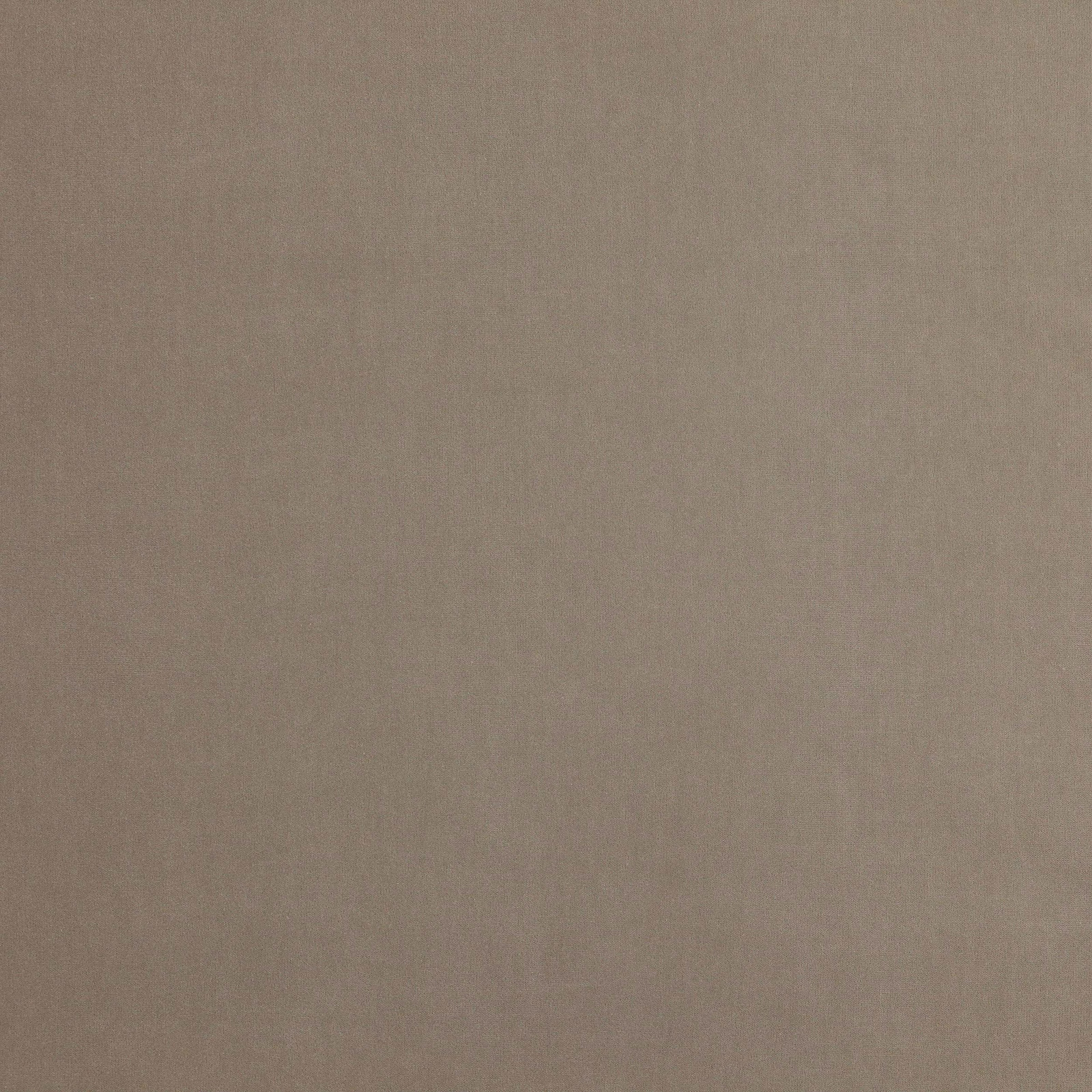 Soft grey taupe plain fabric swatch with a smooth matte weave
