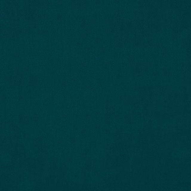 Solid deep peacock teal fabric swatch with a smooth matte finish
