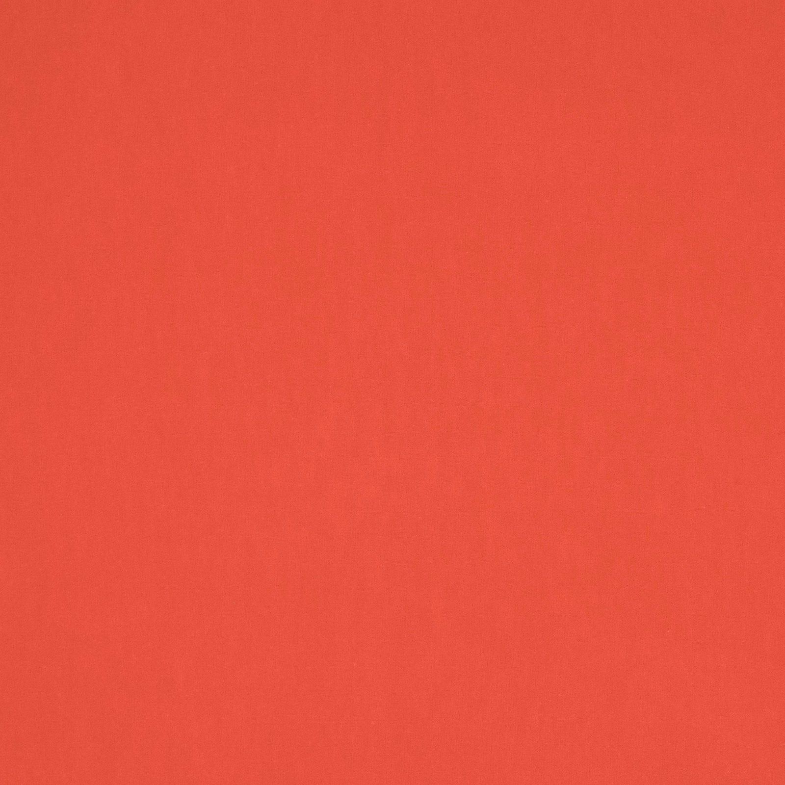 Solid bright coral-orange fabric swatch with a smooth, even finish