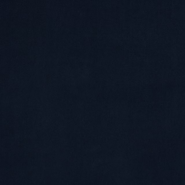 Dark Prussian blue plain fabric swatch with a smooth, close weave