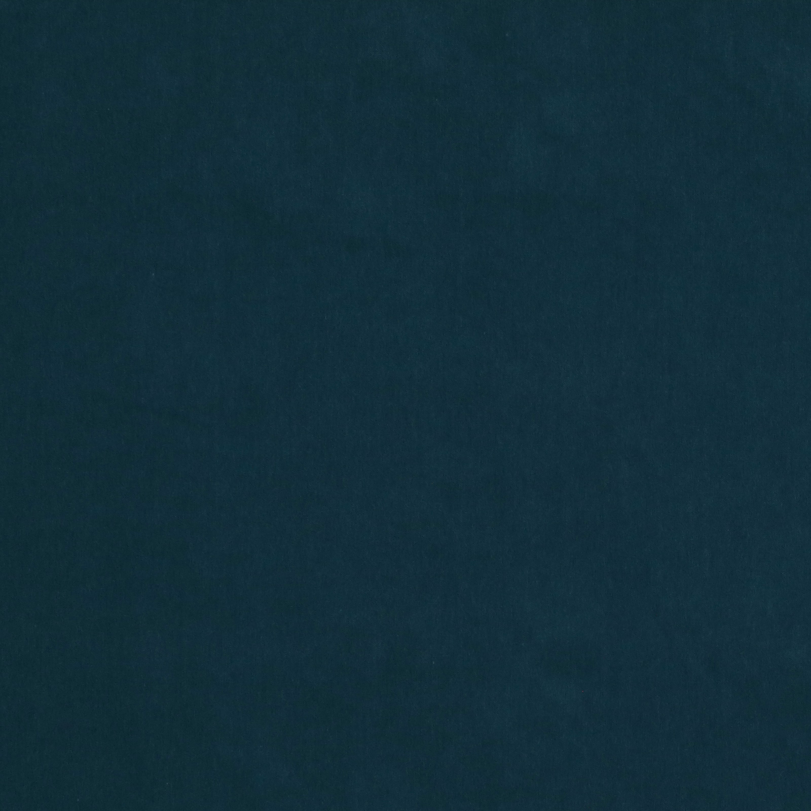 Deep teal-blue plain fabric swatch with a smooth, softly shaded surface