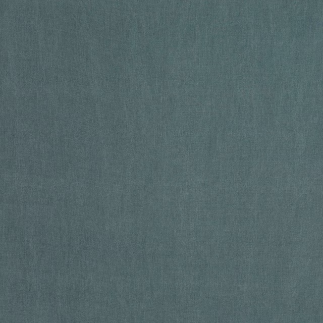 Muted teal plain linen swatch with fine natural texture