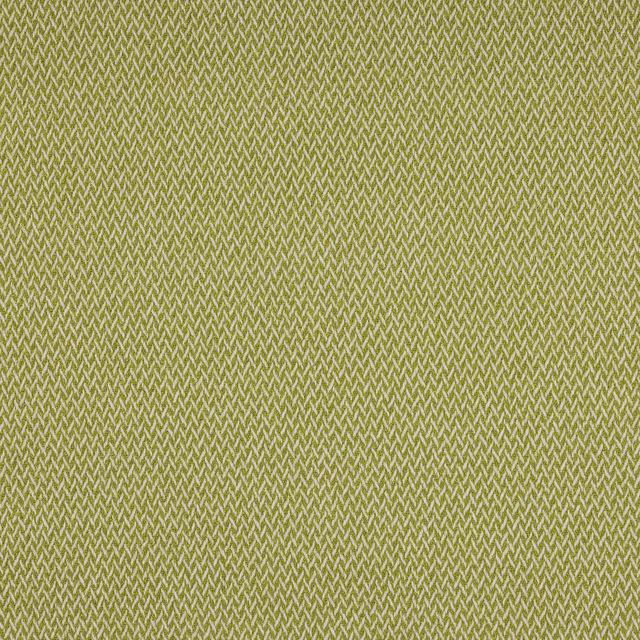 Close-up of a small olive-yellow chevron weave fabric with fine texture
