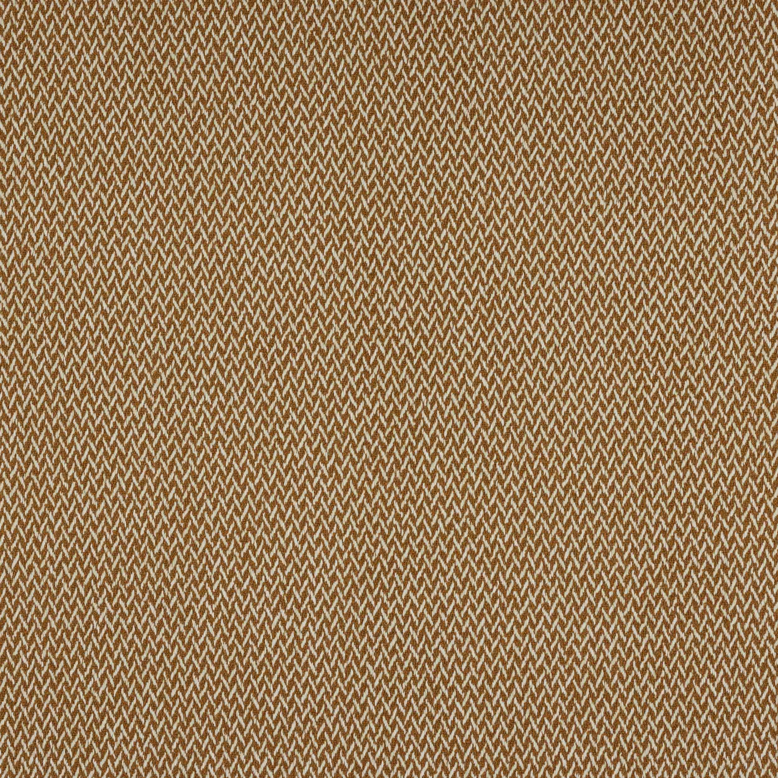 Close-up of warm terracotta woven check fabric with fine zigzag texture