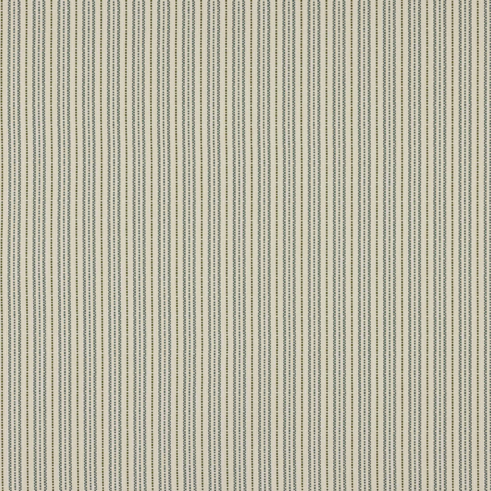 Cream fabric with fine vertical sage green dotted pinstripes