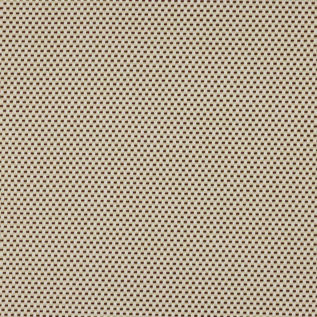 Close-up of a small bordeaux red and cream woven check fabric