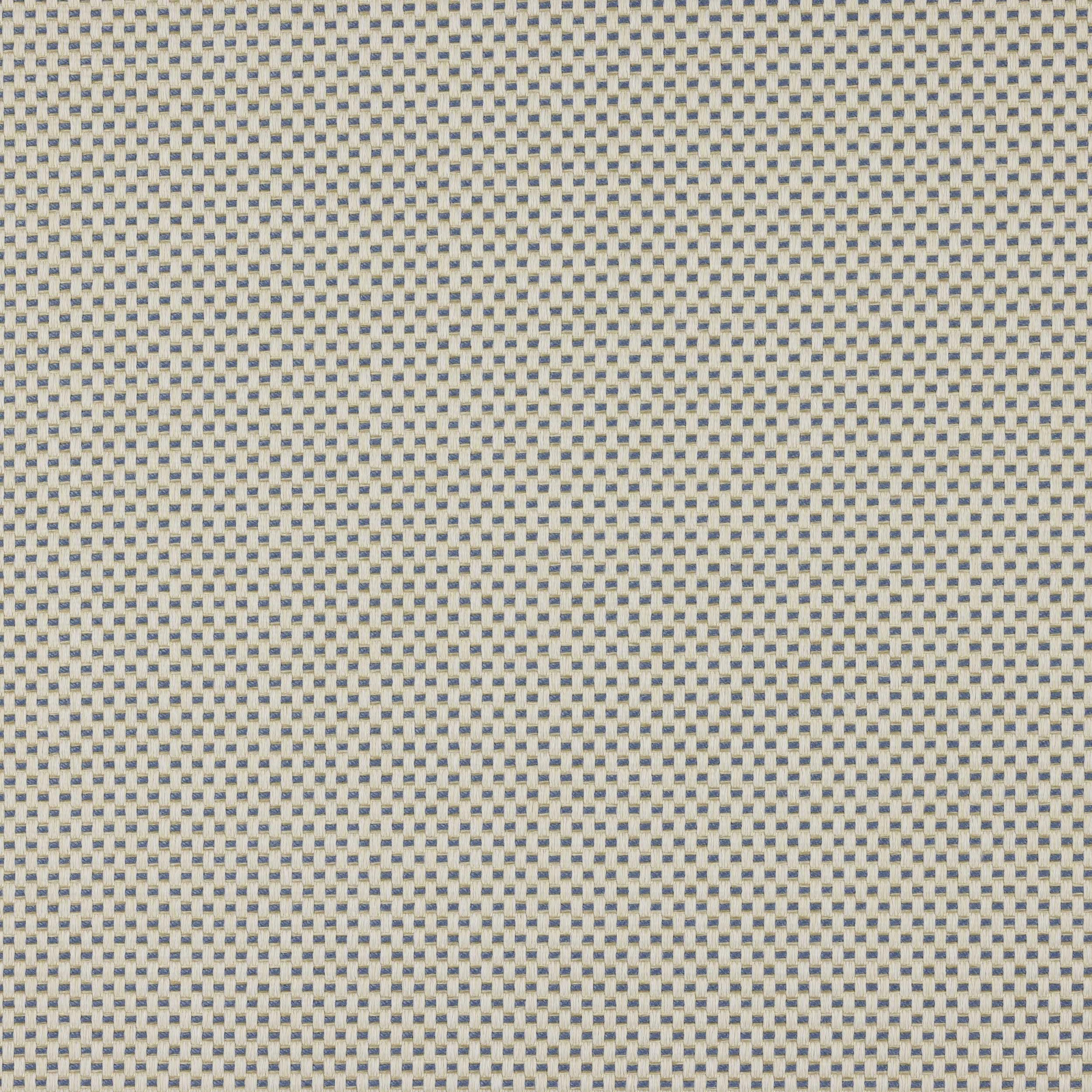 Pale off-white fabric with a tiny ciel blue woven check pattern