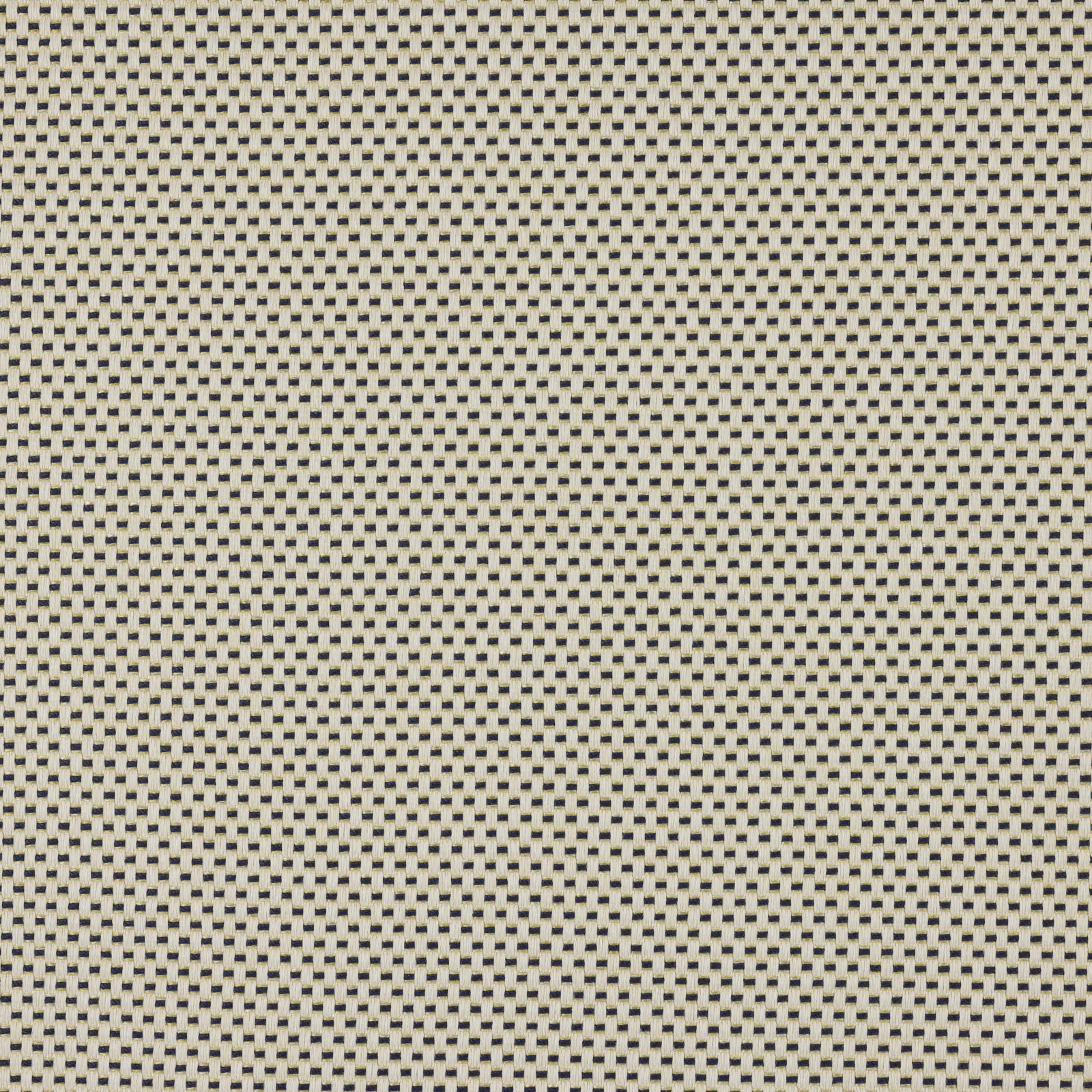 Close-up of Maia Marine woven fabric with tiny navy flecks on a pale ground