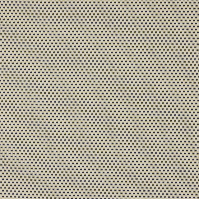 Close-up of Maia Marine woven fabric with tiny navy flecks on a pale ground