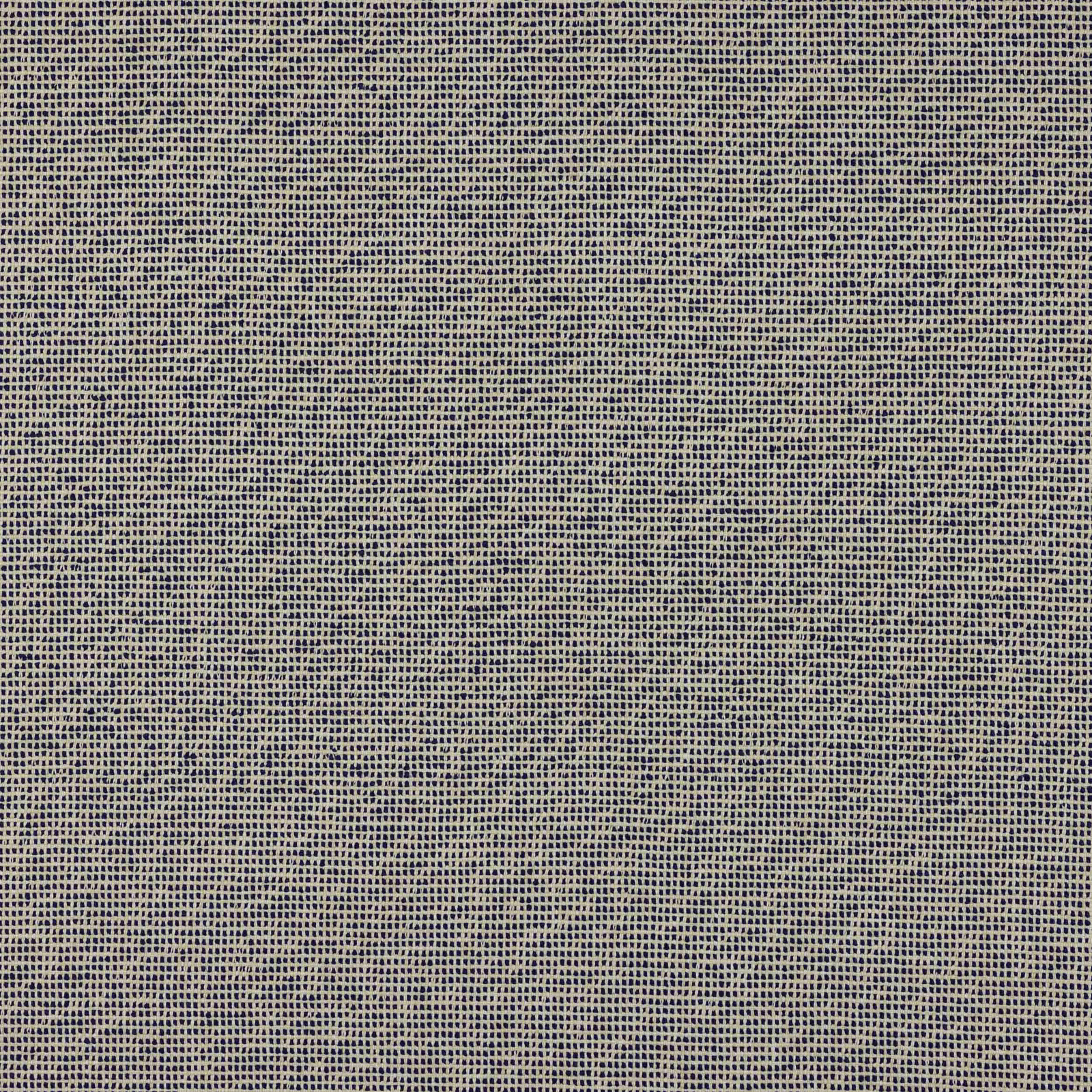 Close-up of a fine indigo-blue plain weave fabric with tiny speckled texture
